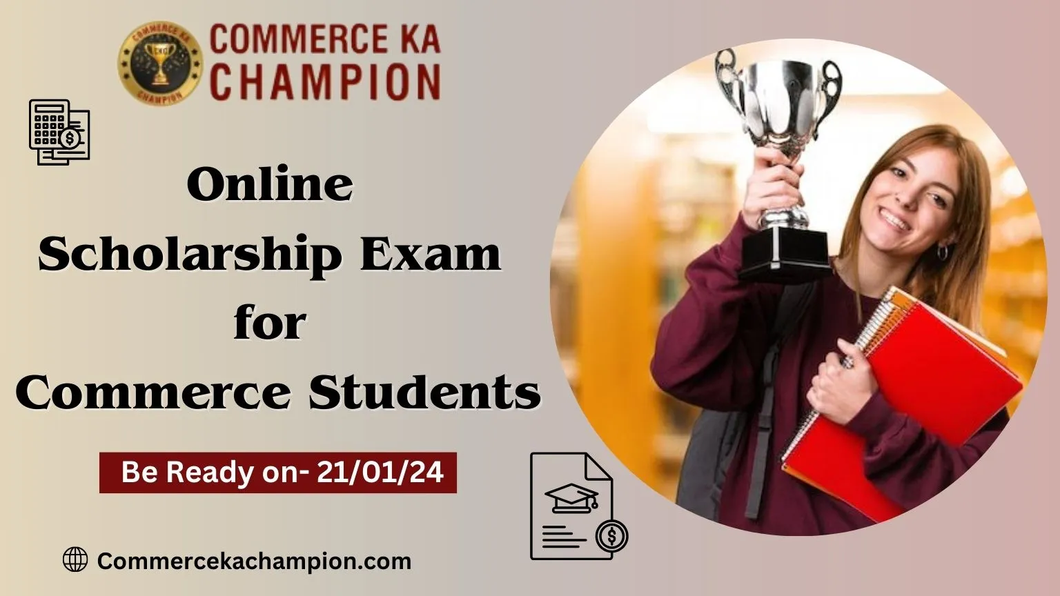 Online Scholarship Exam for Commerce Students
